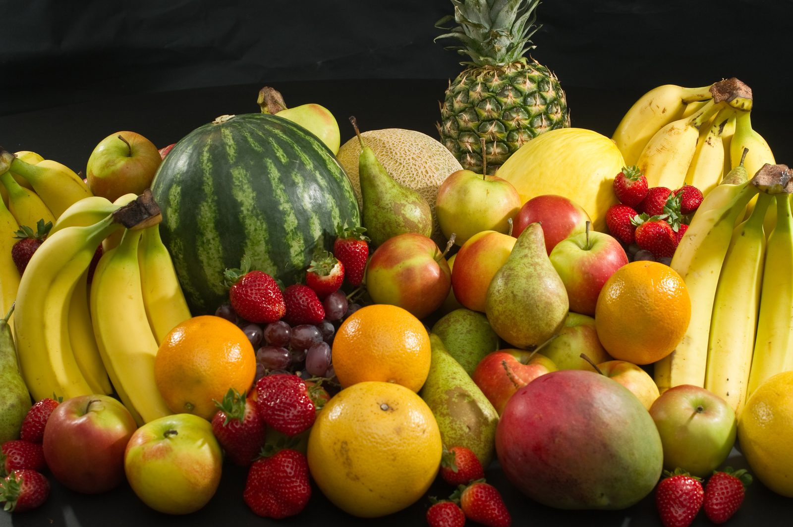 Vibrant spread of seasonal fruits